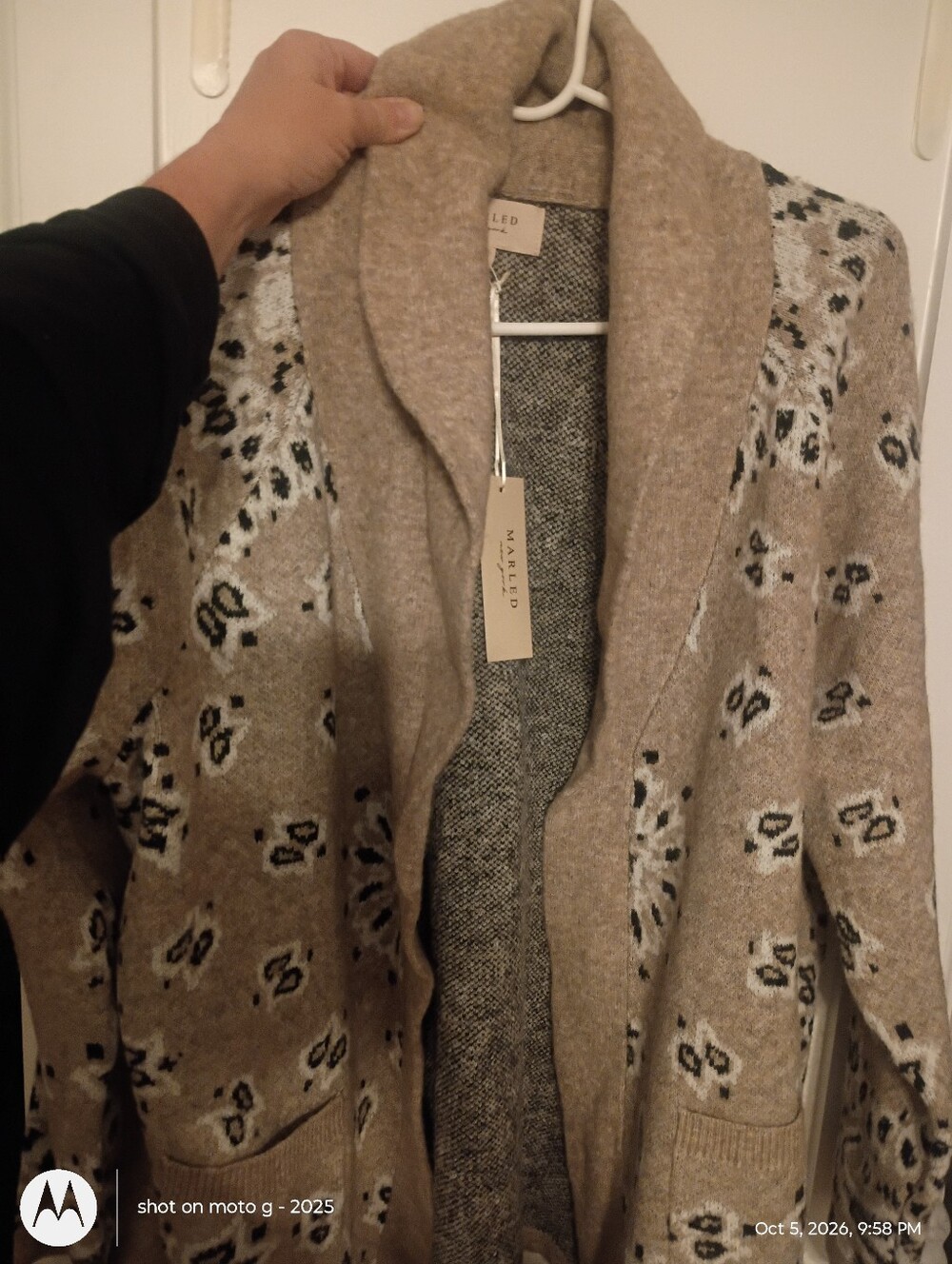 MARLED Marshalls viral bandana sweater wrap sweater in cream 🍦